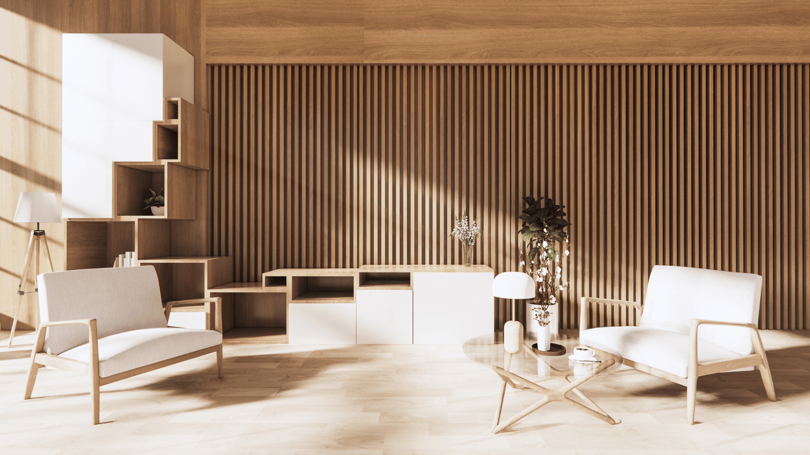 Bonito design de interiores personalizado com madeira de alta qualidade para escritórios