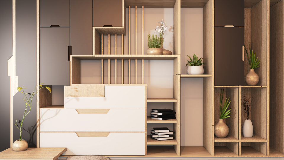 O melhor design de prateleira de madeira feita à medida. Simples, eficiente e exclusiva, com madeira de alta qualidade da Crossline Furniture